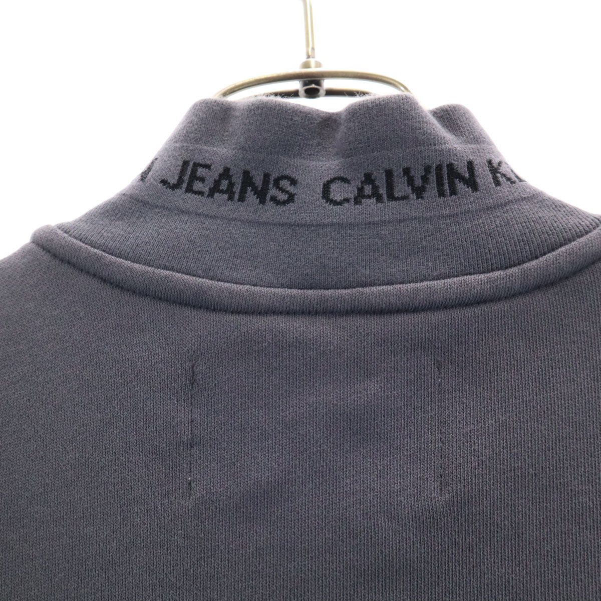 Calvin klein Jeans カルバンクラインジーンズ 長袖 ハーフジップ スウェット S チャコールグレー メンズ