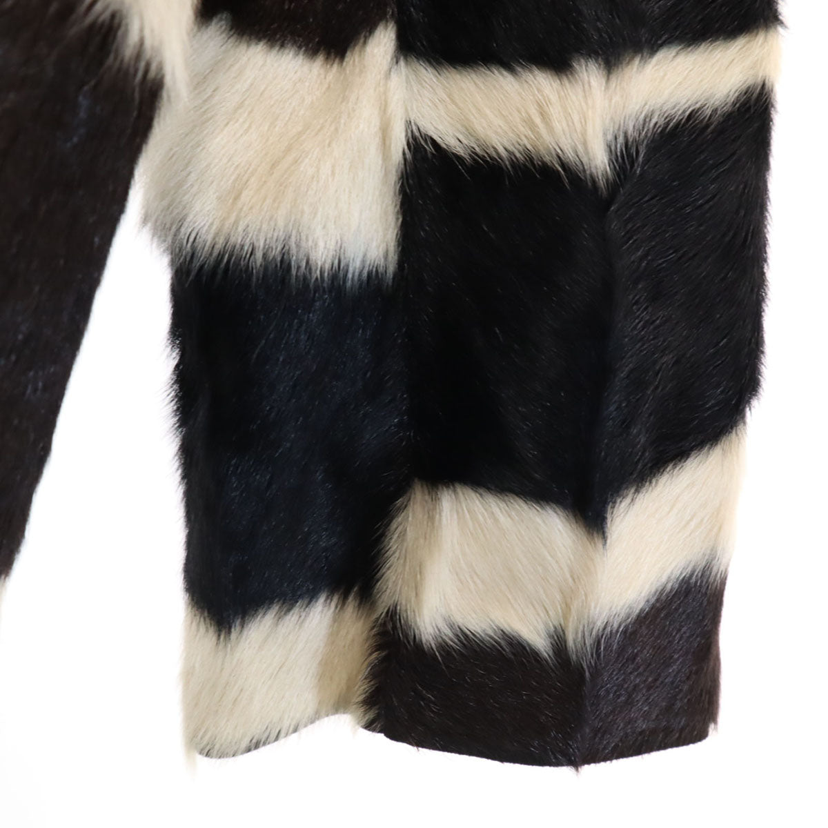 MARNI マルニ イタリア製 総柄 ファー ジャケット 40 ベージュ 毛皮 レディース