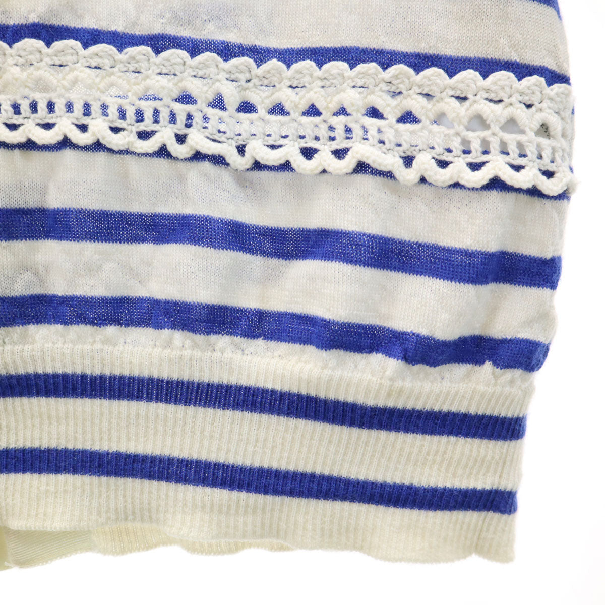 tao タオ 2021年 ボーダー柄 長袖 ニット M アイボリー コム デ ギャルソン レディース