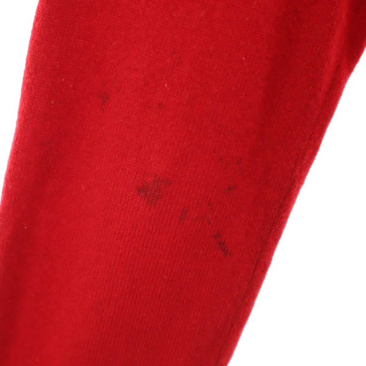 PLAY COMME des GARCONS プレイコムデギャルソン 2011年 日本製 ウール 長袖 Vネック ニットカーディガン L 赤 メンズ