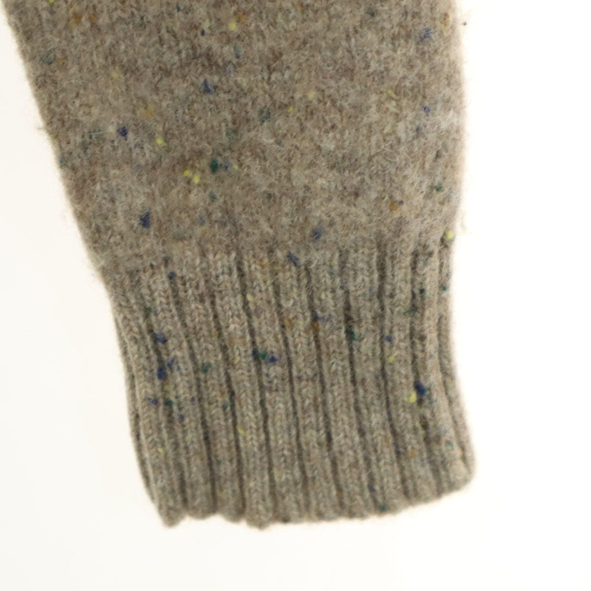 COMME des GARCONS HOMME コムデギャルソンオム 2008年 日本製 ネップ ウール 長袖 Vネック ニットカーディガン S グレー メンズ