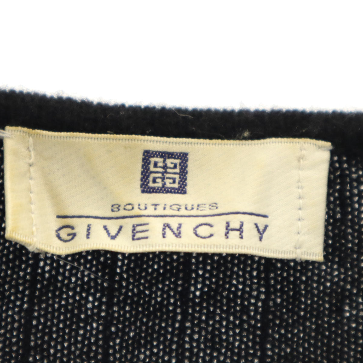 Givenchy ジバンシー 90s カシミヤ オールド 長袖 セーター M ブラック系 ニット レディース