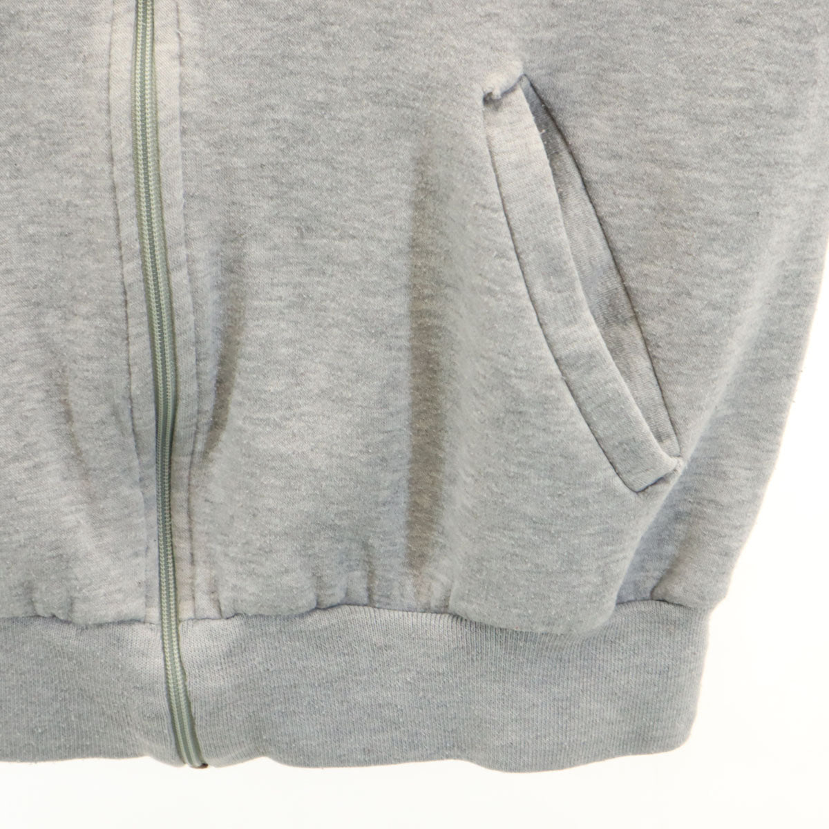 NIKE ナイキ 80s ヴィンテージ 紺タグ 長袖 ジップパーカー L グレー系 裏起毛 メンズ