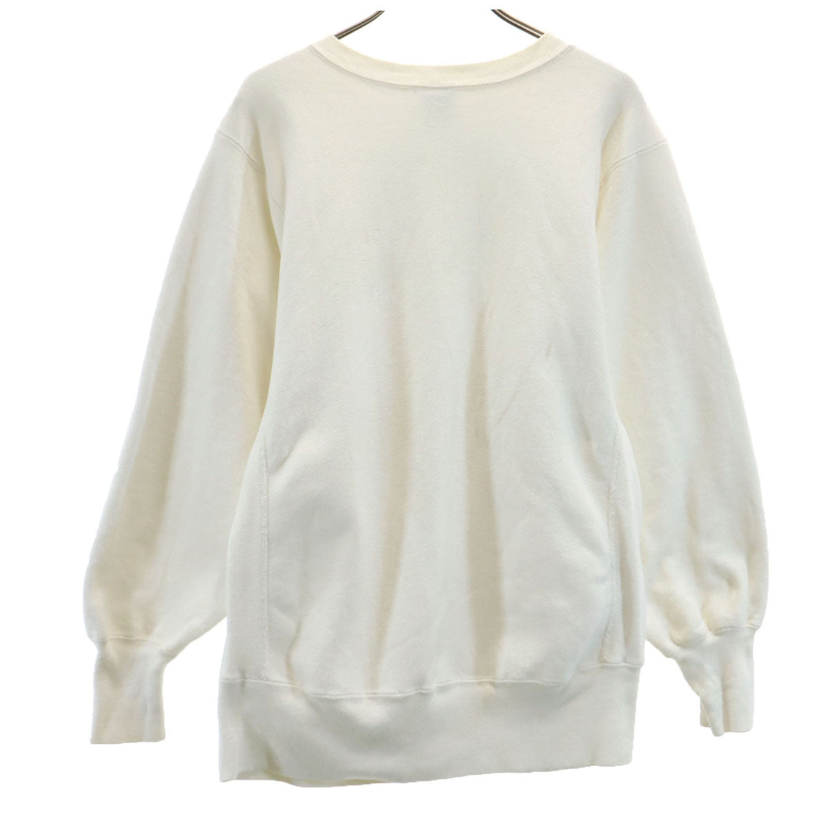 Champion チャンピオン 90s USA製 刺繍タグ オールド 長袖 リバースウィーブ スウェット トレーナー M ホワイト メンズ