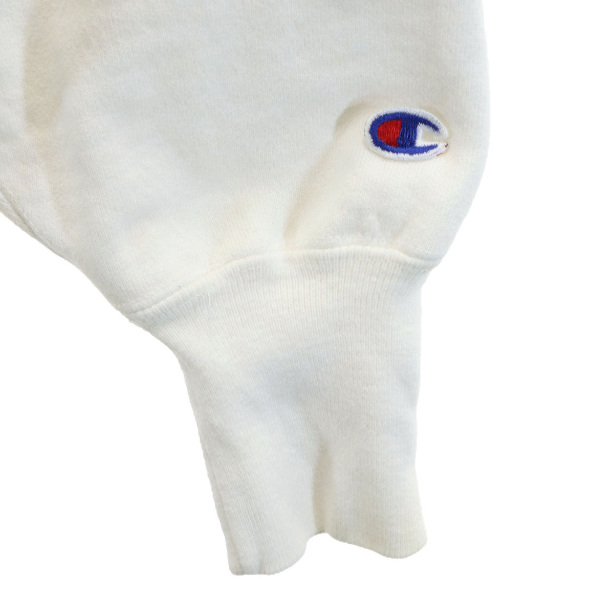 Champion チャンピオン 90s USA製 刺繍タグ オールド 長袖 リバースウィーブ スウェット トレーナー M ホワイト メンズ