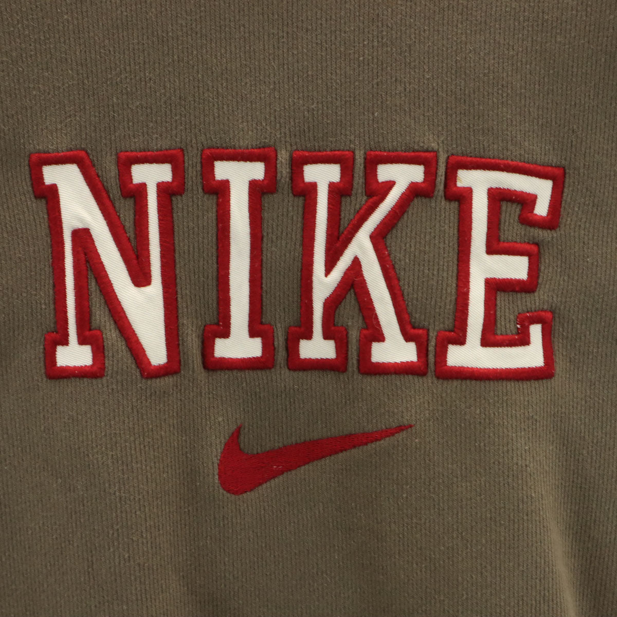 NIKE ナイキ 90s 00s オールド 長袖 スウェット トレーナー S アッシュブラウン 裏起毛 メンズ