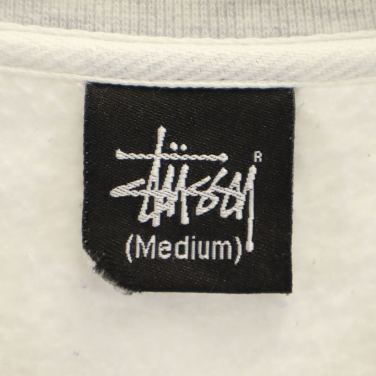 STUSSY ステューシー バックロゴ 長袖 スウェット トレーナー M グレー 裏起毛 メンズ