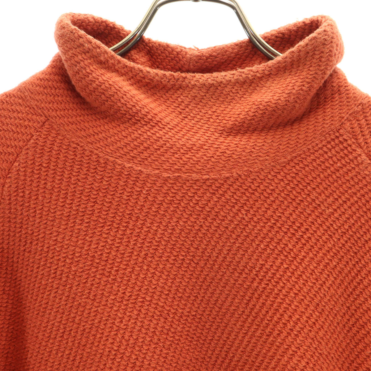 CURLY&CO.1 カーリーアンドコー 日本製 長袖 ハイネック ニット 2 オレンジ セーター メンズ