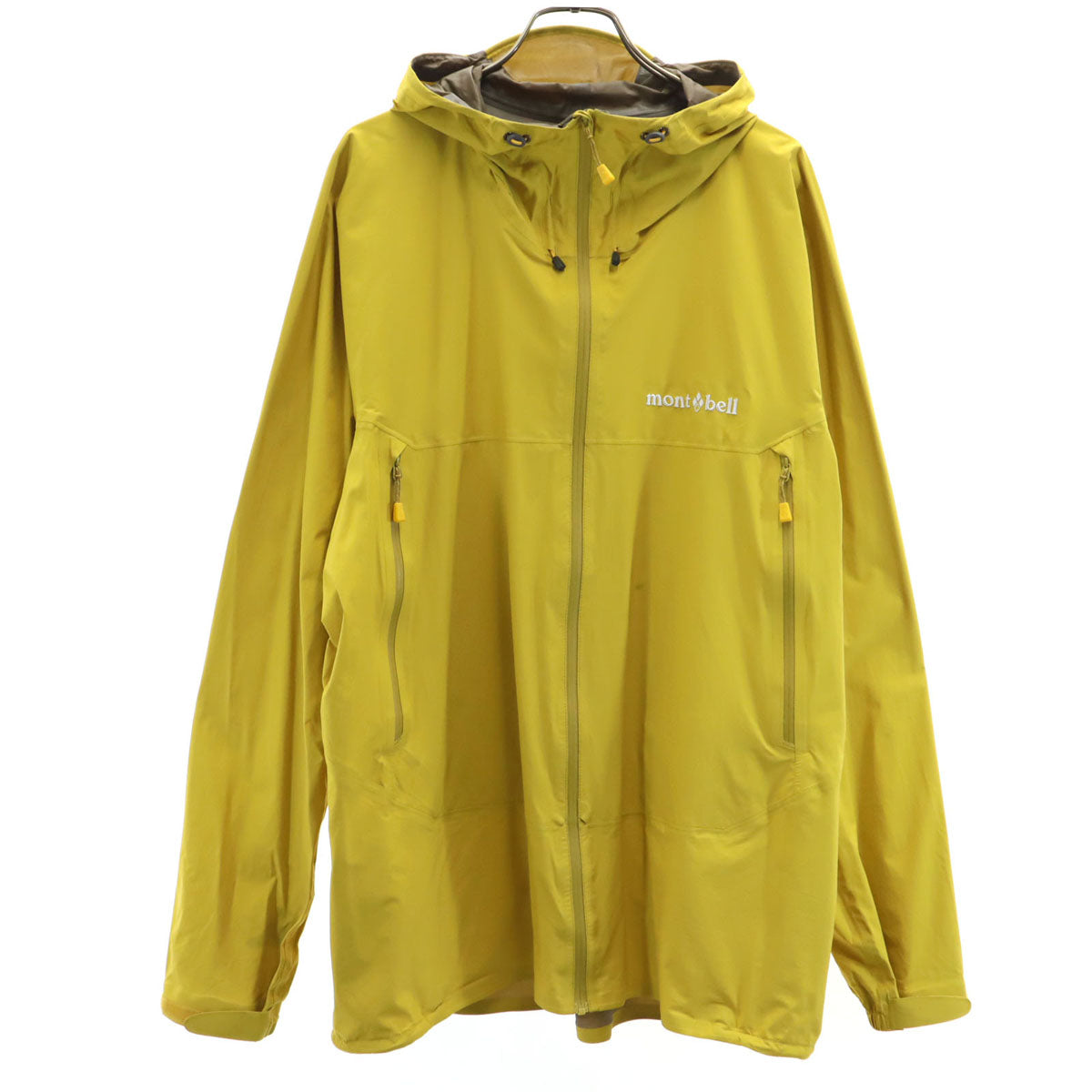 mont-bell モンベル レインジャケット XL イエロー アウトドア メンズ