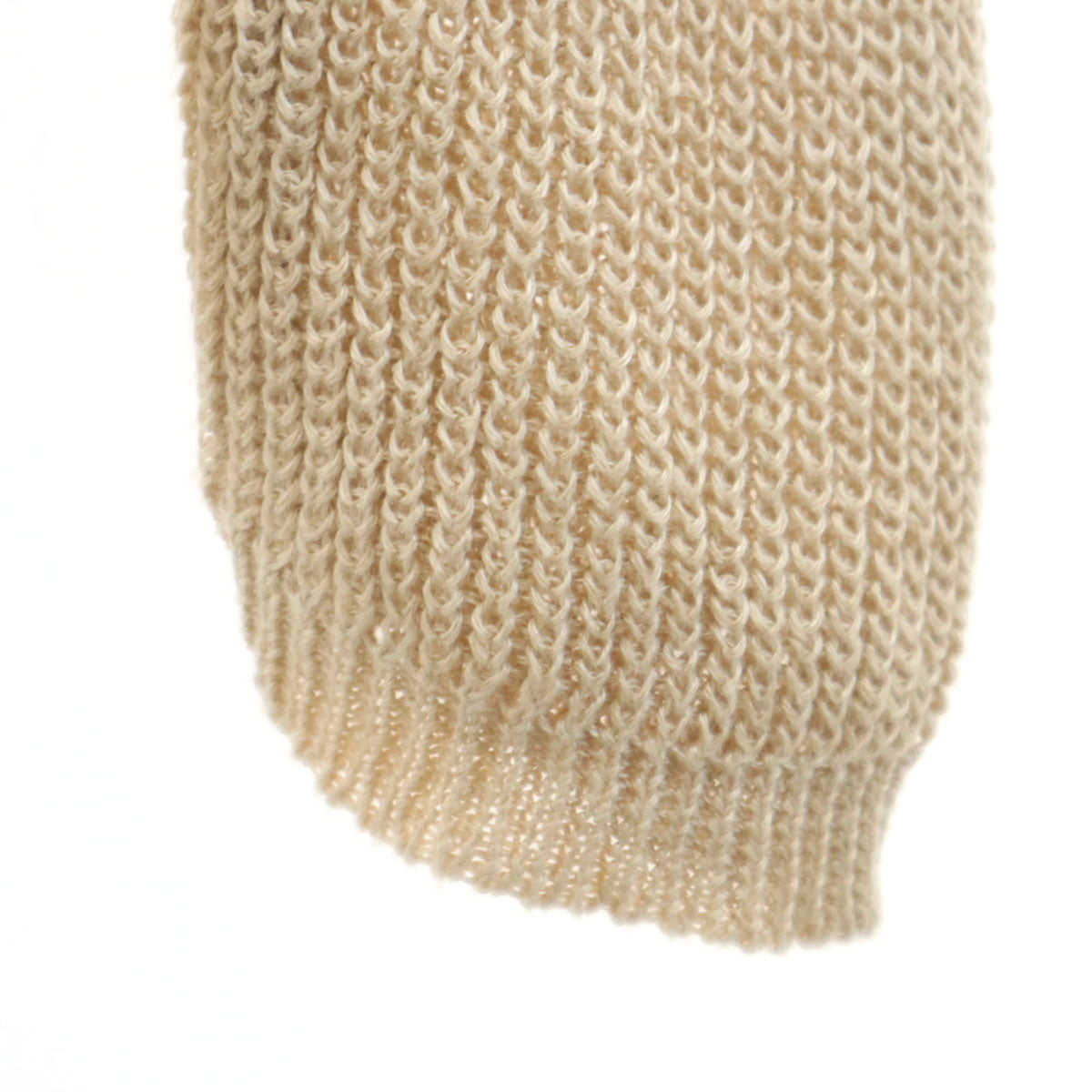 ZANONE ザノーネ イタリア製 リネン 長袖 ニット 50 ベージュ メンズ