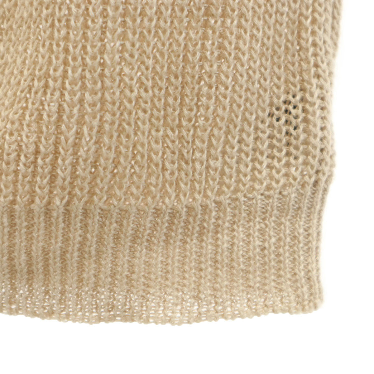 ZANONE ザノーネ イタリア製 リネン 長袖 ニット 50 ベージュ メンズ