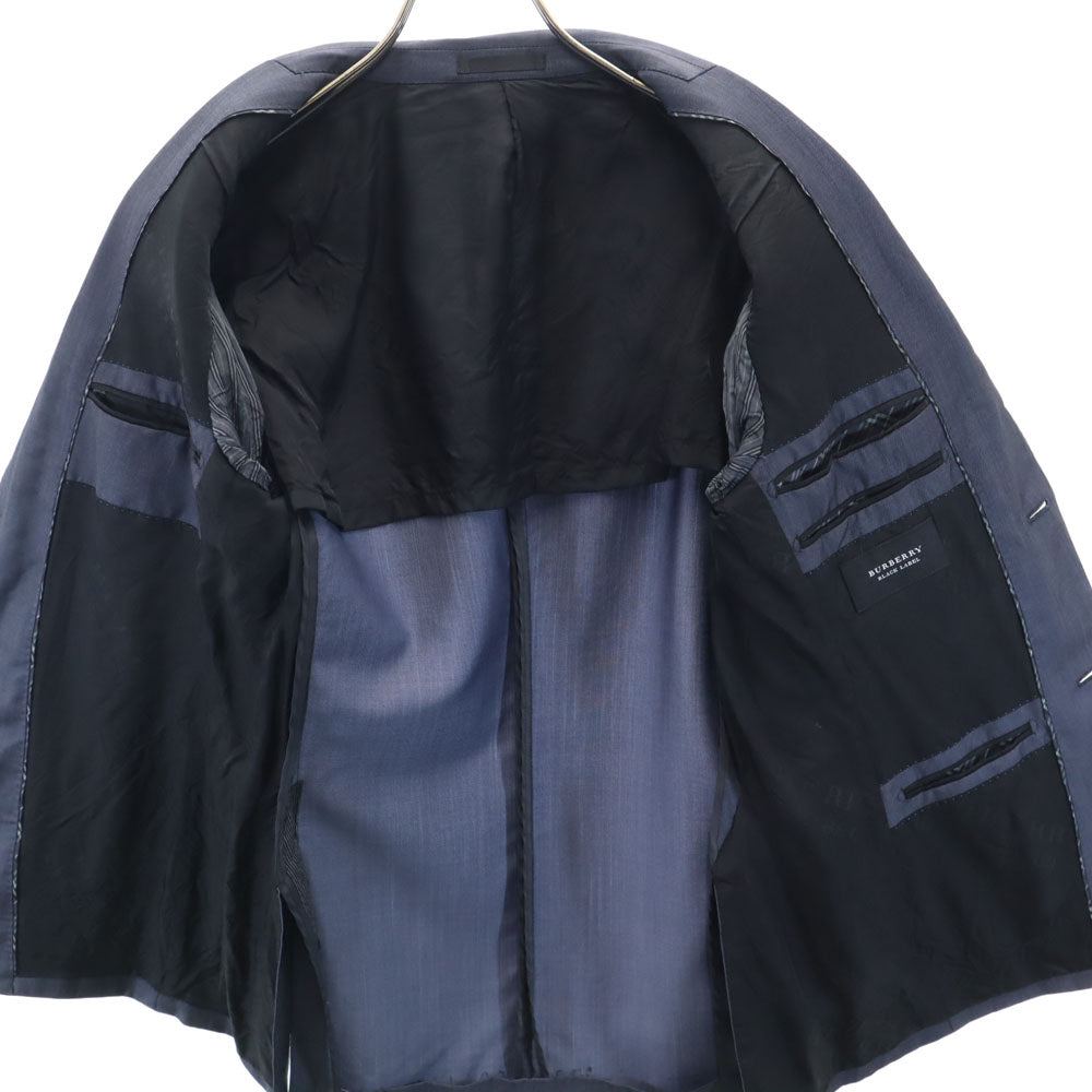 BURBERRY BLACK LABEL バーバリーブラックレーベル 日本製 ウールブレンド テーラードジャケット 36R ネイビー 三陽商会 メンズ