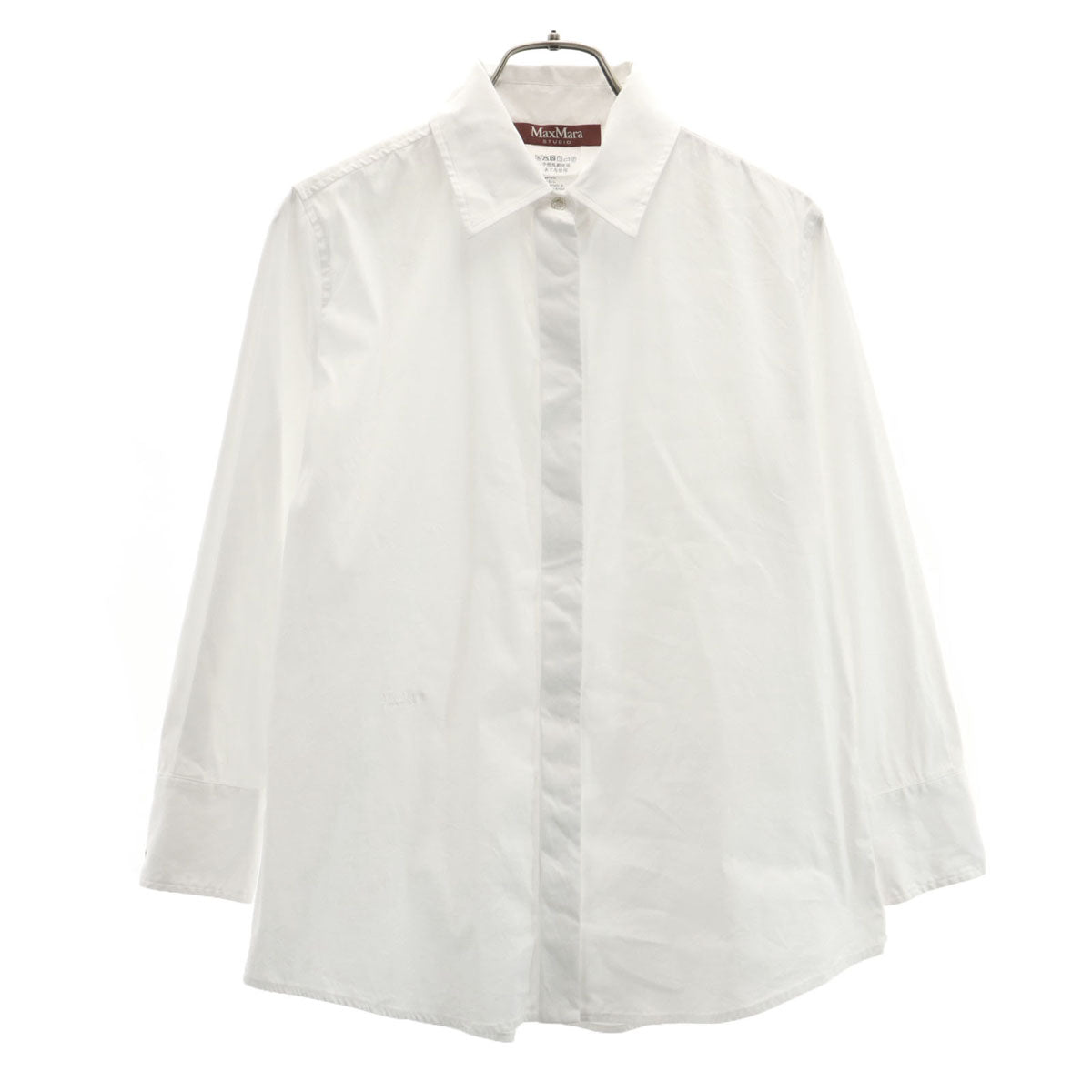 Max Mara Studio マックスマーラ ステュディオ 7分袖 シャツ 36 ホワイト レディース