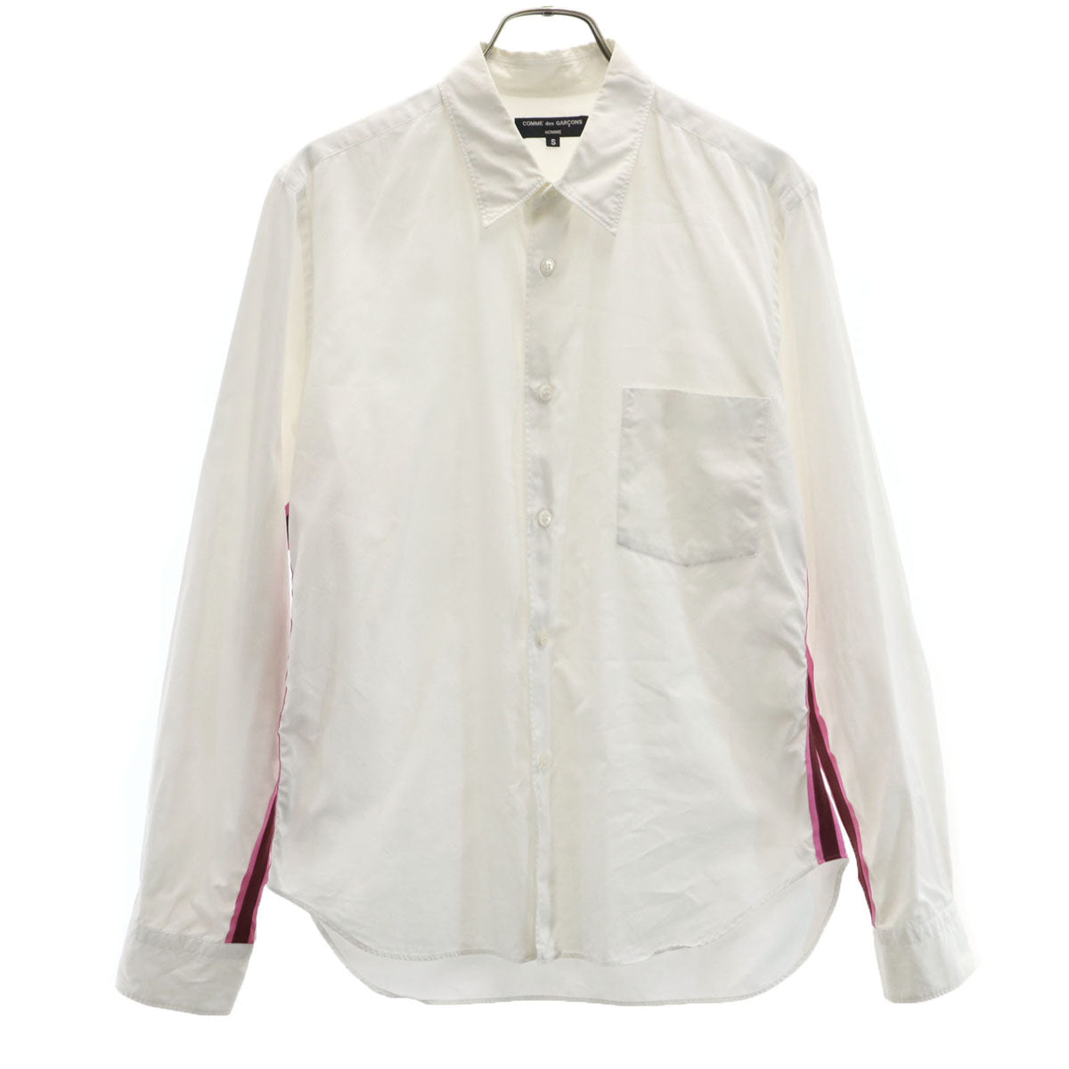 COMME des GARCONS HOMME コムデギャルソンオム 長袖 コットンシャツ S ホワイト メンズ
