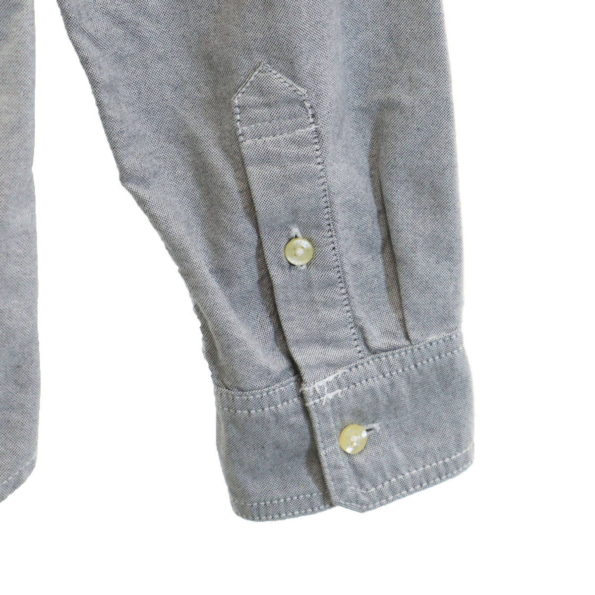 XLARGE エクストララージ カモフラ切替 長袖 オックスフォード ボタンダウンシャツ M グレー メンズ