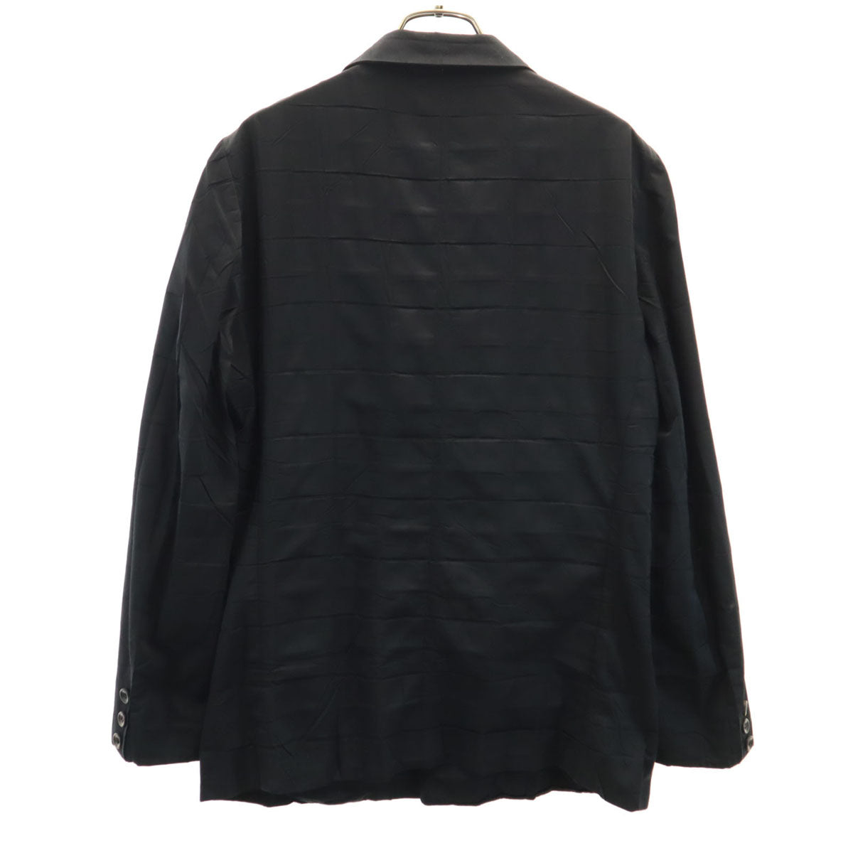 ISSEY MIYAKE イッセイミヤケ 90s 日本製 オールド プリーツ加工 テーラードジャケット M ブラック メンズ