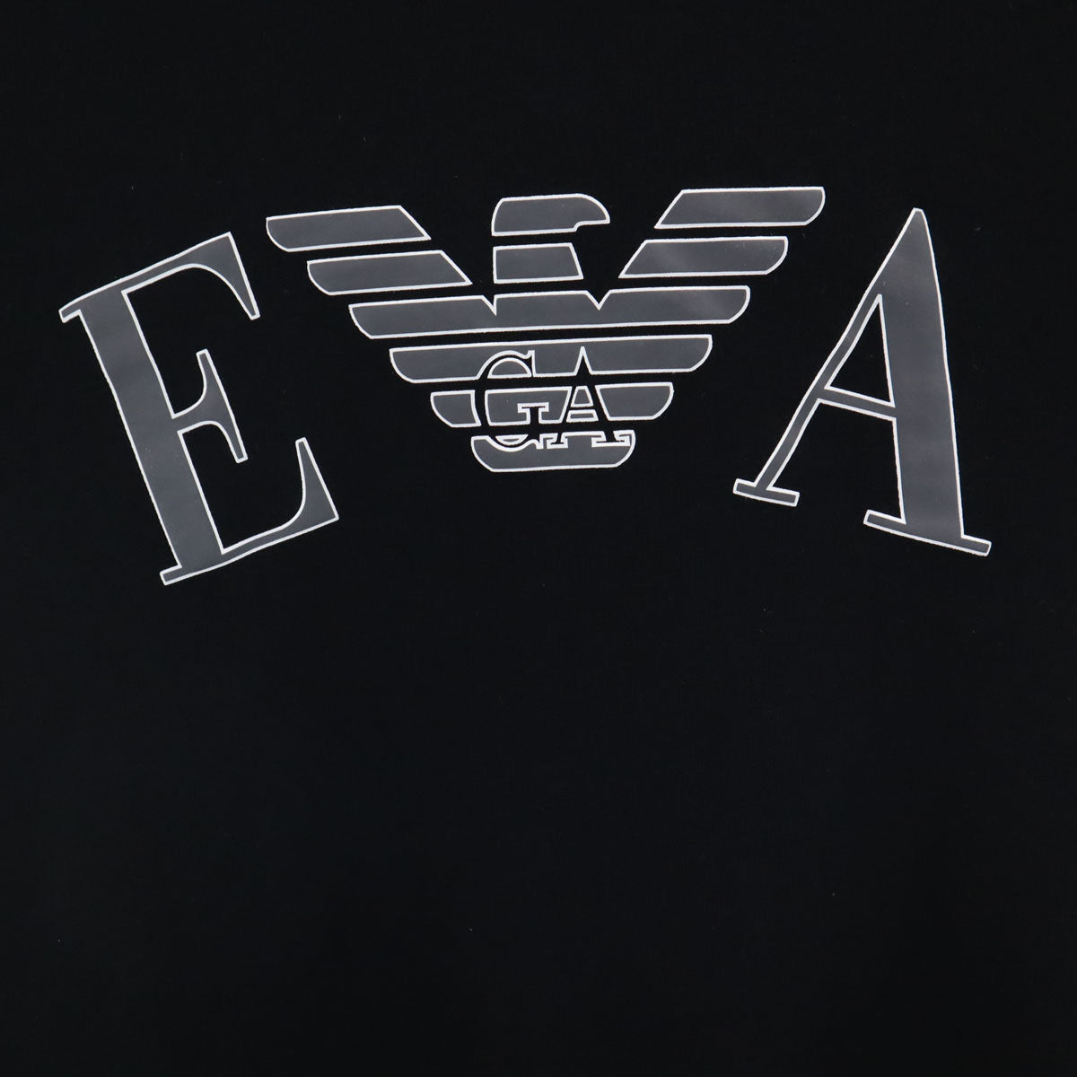 Emporio Armani エンポリオアルマーニ 長袖 スウェット トレーナー S ブラック 裏起毛 メンズ