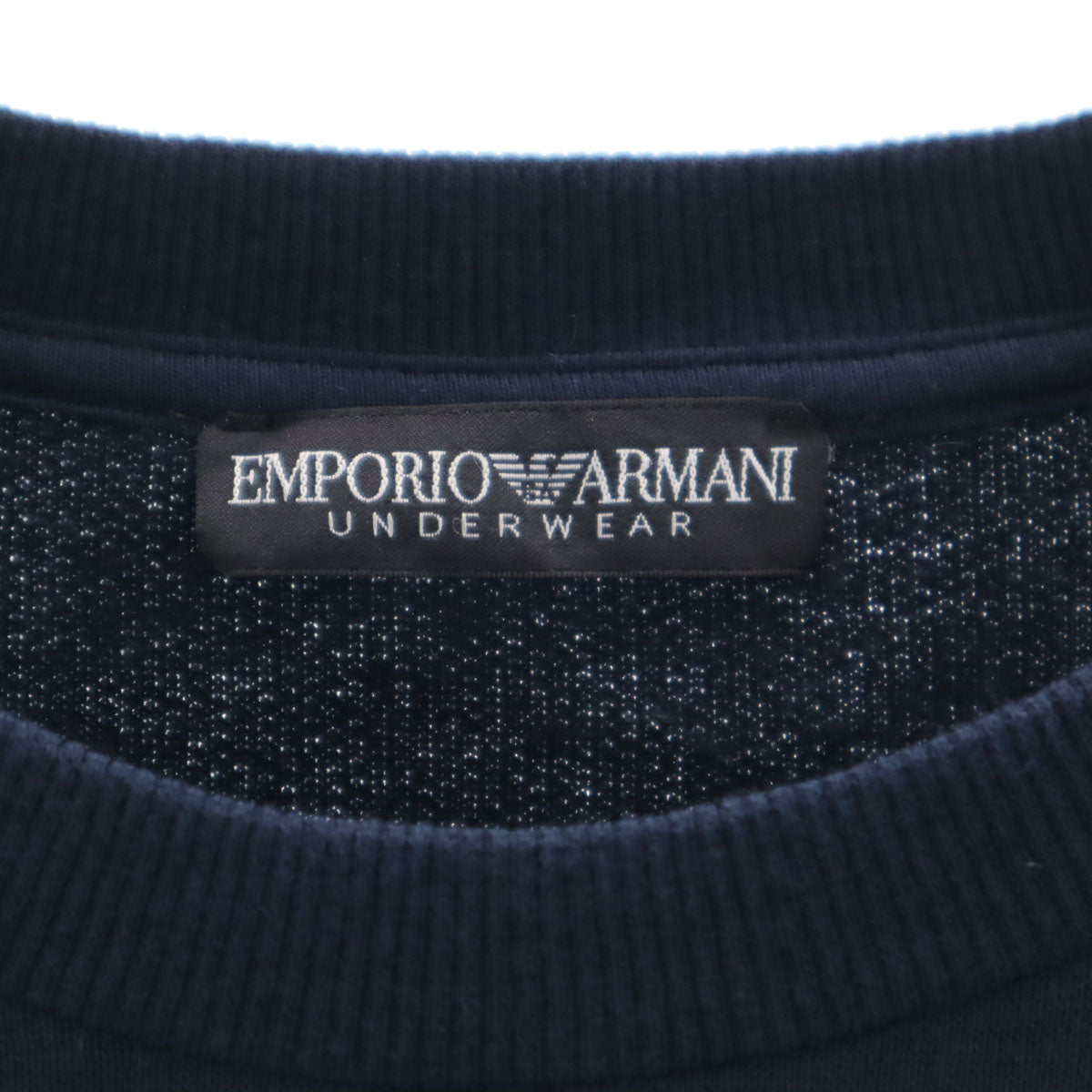 Emporio Armani エンポリオアルマーニ 長袖 スウェット トレーナー S ネイビー 裏起毛 メンズ