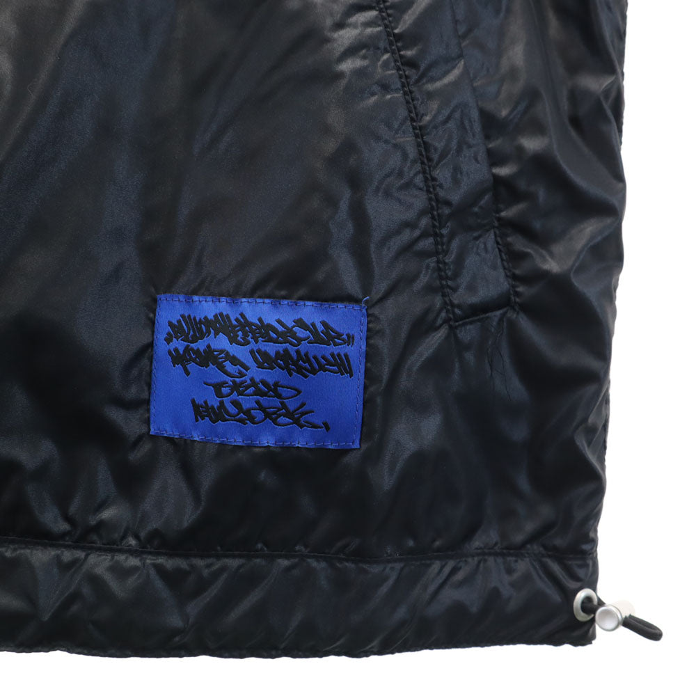 Billionaire Boys Club ビリオネアボーイズクラブ 日本製 バックプリント ナイロンジャケット L ブラック メンズ