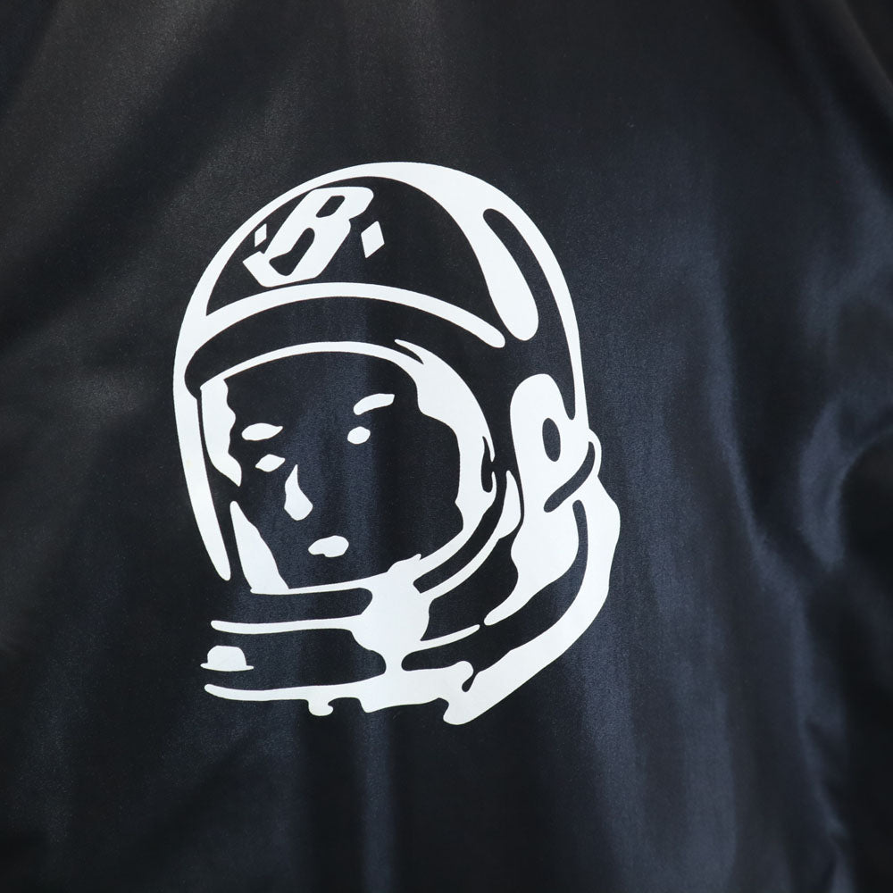 Billionaire Boys Club ビリオネアボーイズクラブ 日本製 バックプリント ナイロンジャケット L ブラック メンズ