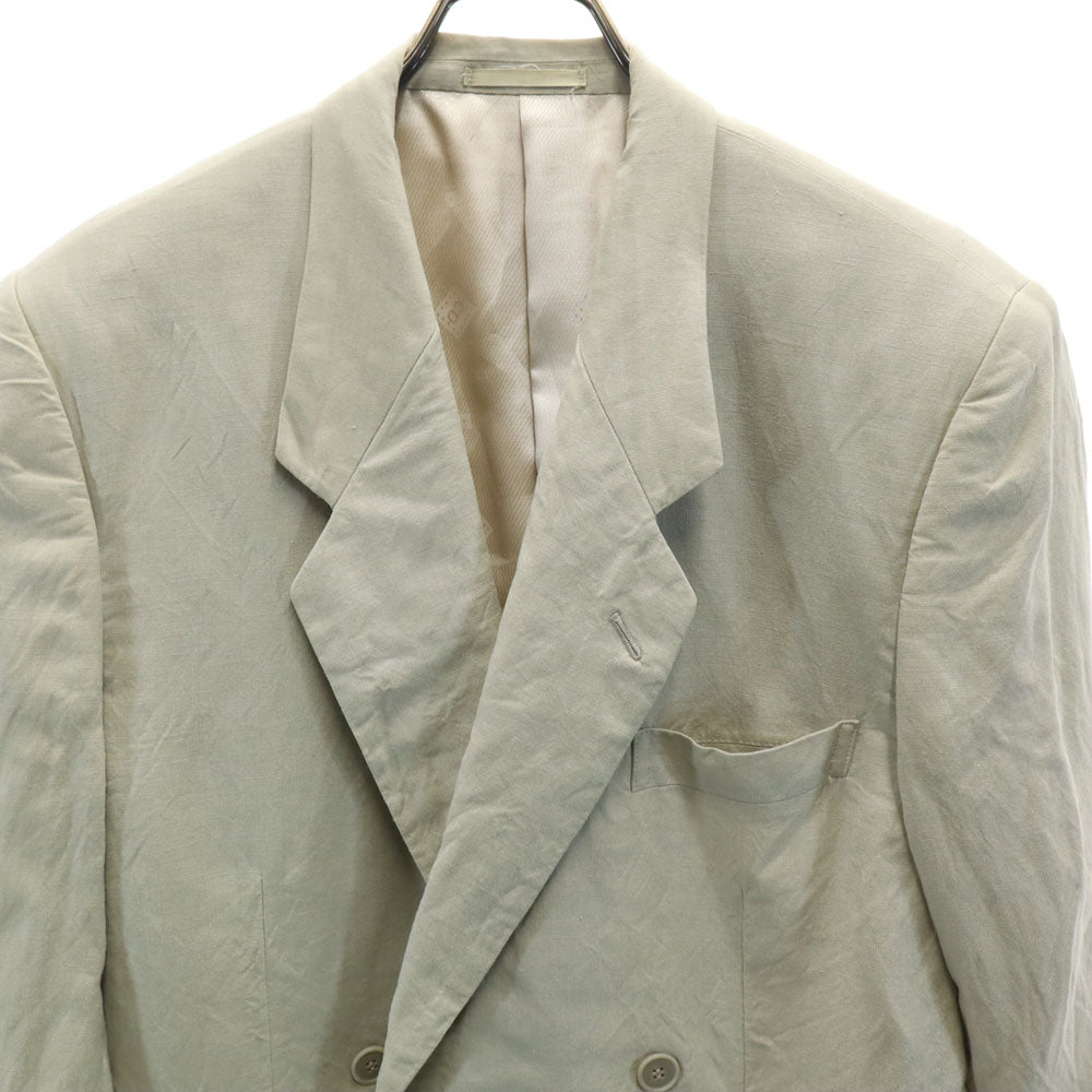 Christian Dior クリスチャンディオール 90s オールド レーヨンブレンド テーラードジャケット M クリーム メンズ
