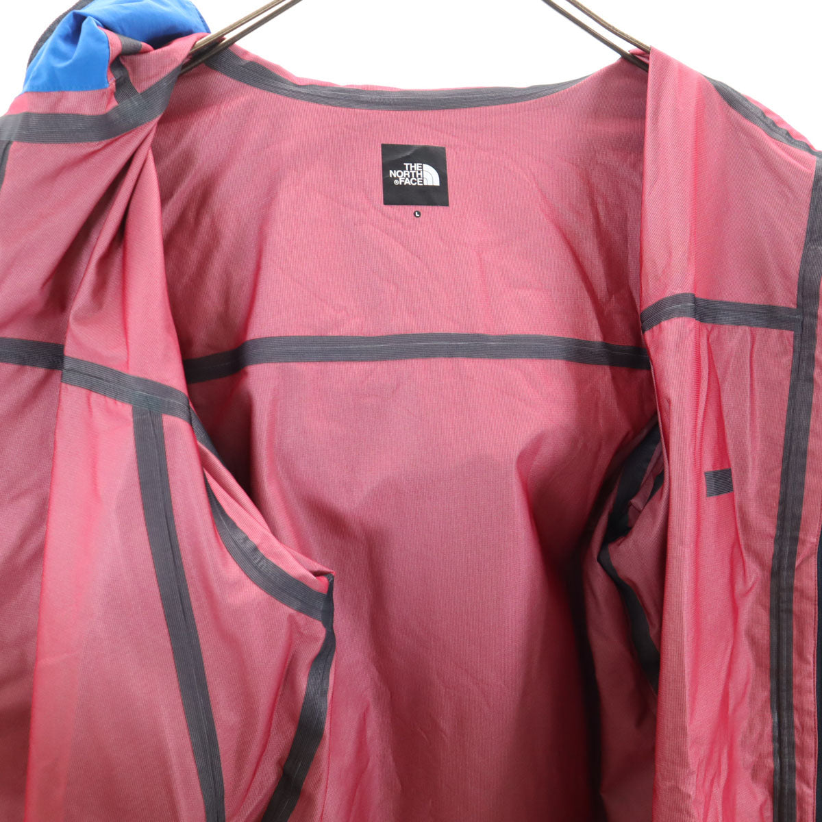 THE NORTH FACE ノースフェイス エアロ レインジャケット 上下 セットアップ L チャコールネイビー系 NP11215 アウトドア 収納袋付き メンズ