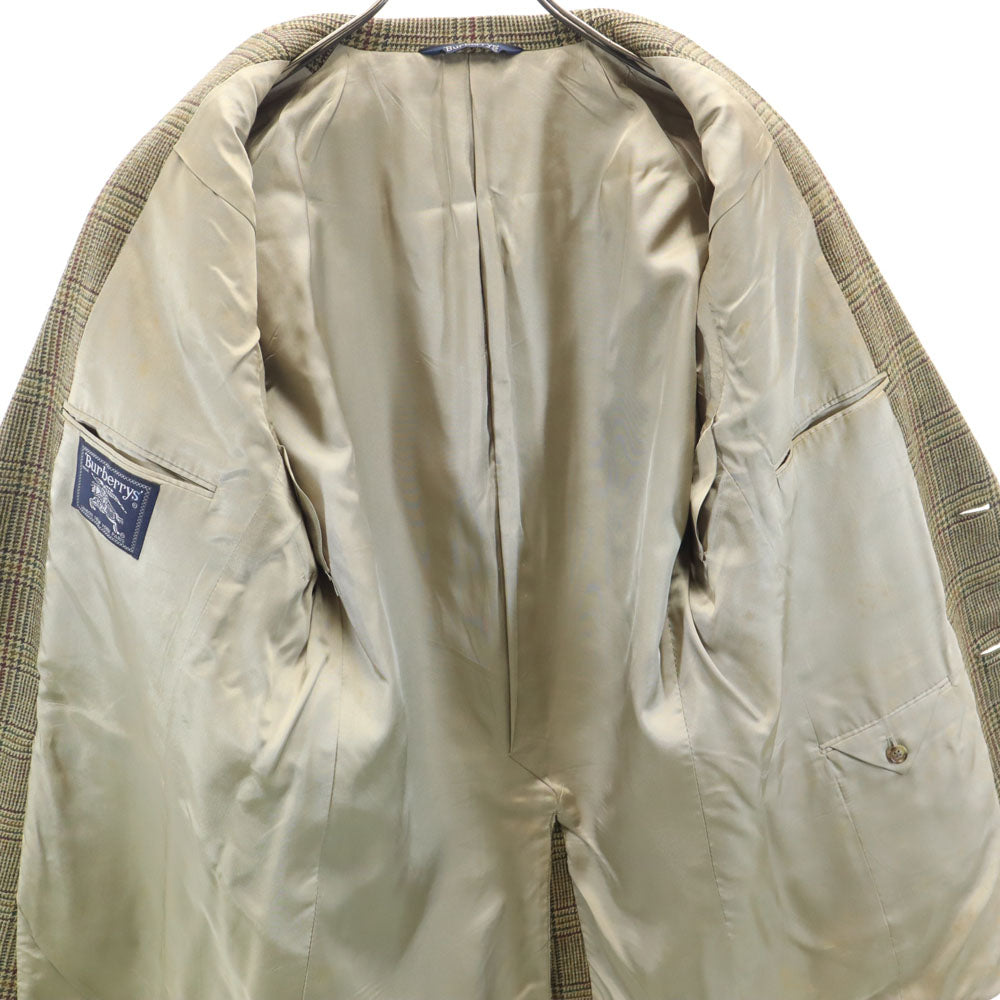 Burberrys バーバリーズ 90s オールド USA製 チェック柄 テーラードジャケット ベージュ メンズ