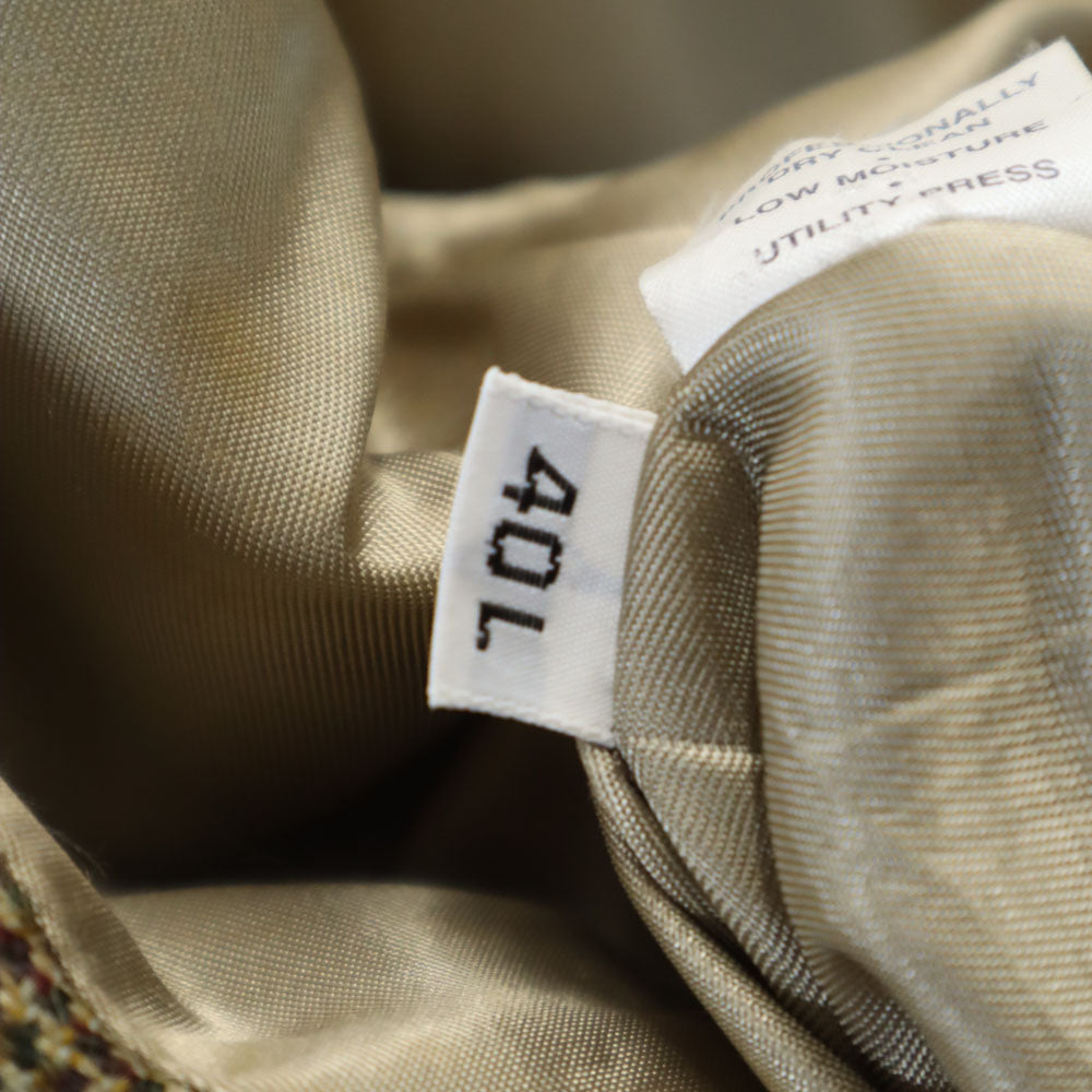 Burberrys バーバリーズ 90s オールド USA製 チェック柄 テーラードジャケット ベージュ メンズ