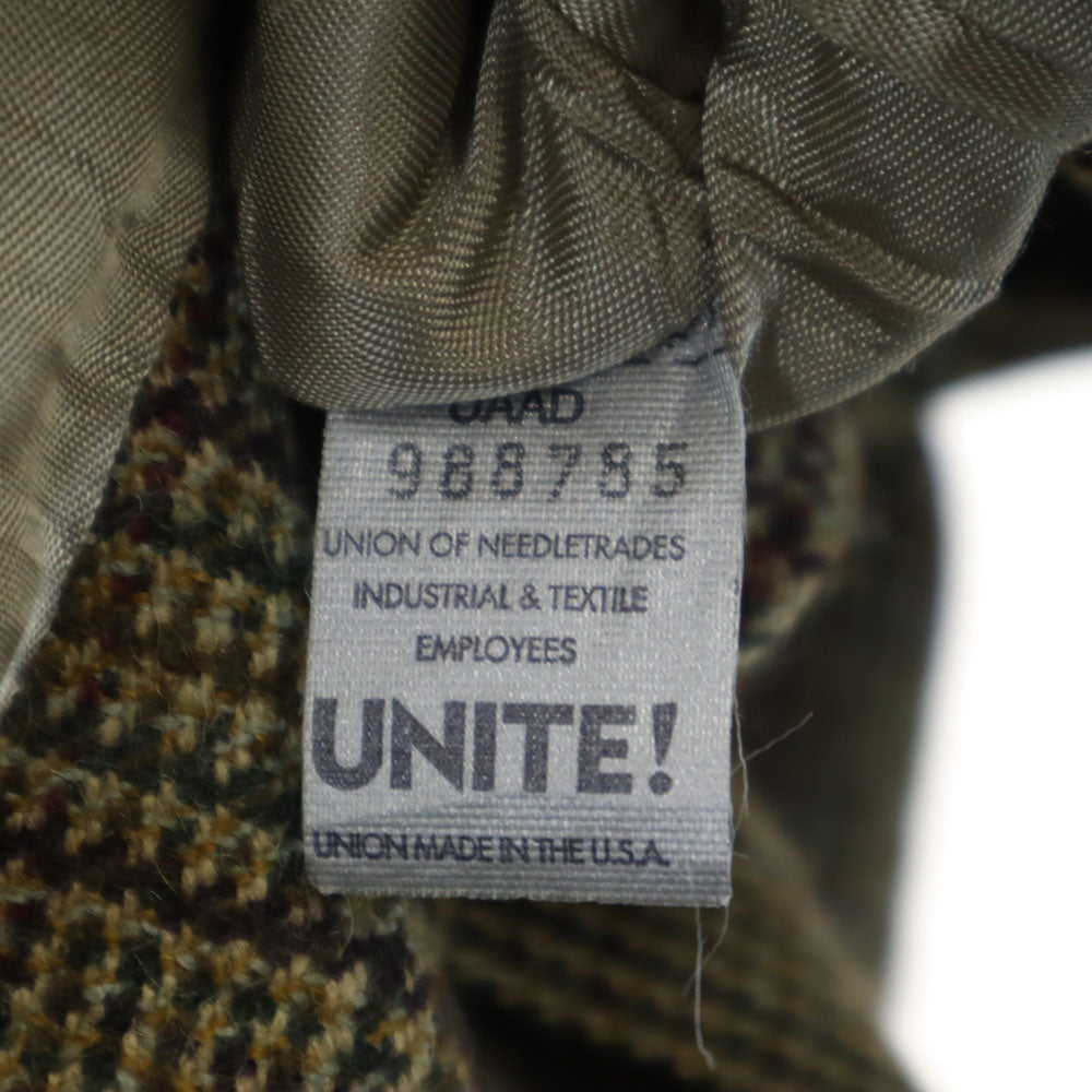 Burberrys バーバリーズ 90s オールド USA製 チェック柄 テーラードジャケット ベージュ メンズ