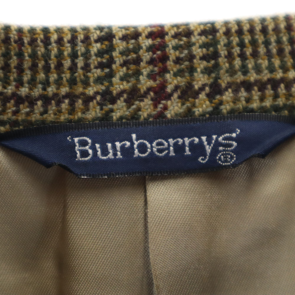 Burberrys バーバリーズ 90s オールド USA製 チェック柄 テーラードジャケット ベージュ メンズ