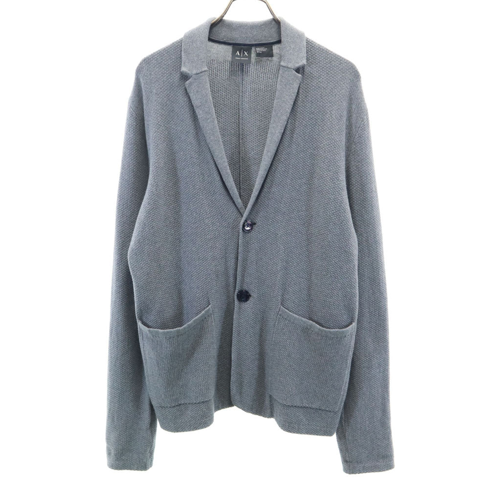 ARMANI EXCHANGE アルマーニエクスチェンジ 長袖 ニットカーディガン M グレー メンズ