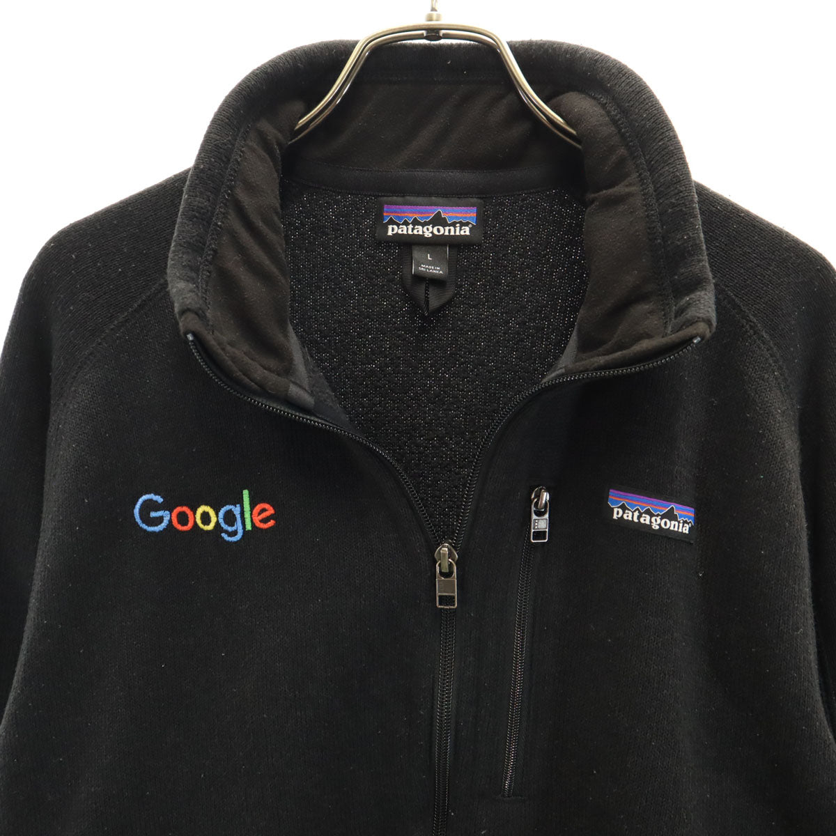 patagonia パタゴニア Google グーグル コラボ ジップジャケット L ブラック 裏ボア アウトドア メンズ