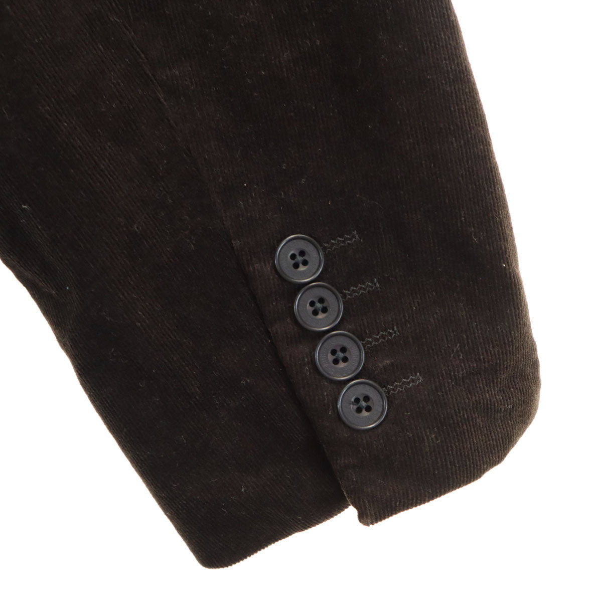 BURBERRY BLACK LABEL バーバリーブラックレーベル 三陽商会 日本製 コーデュロイ テーラードジャケット LL ブラウン メンズ