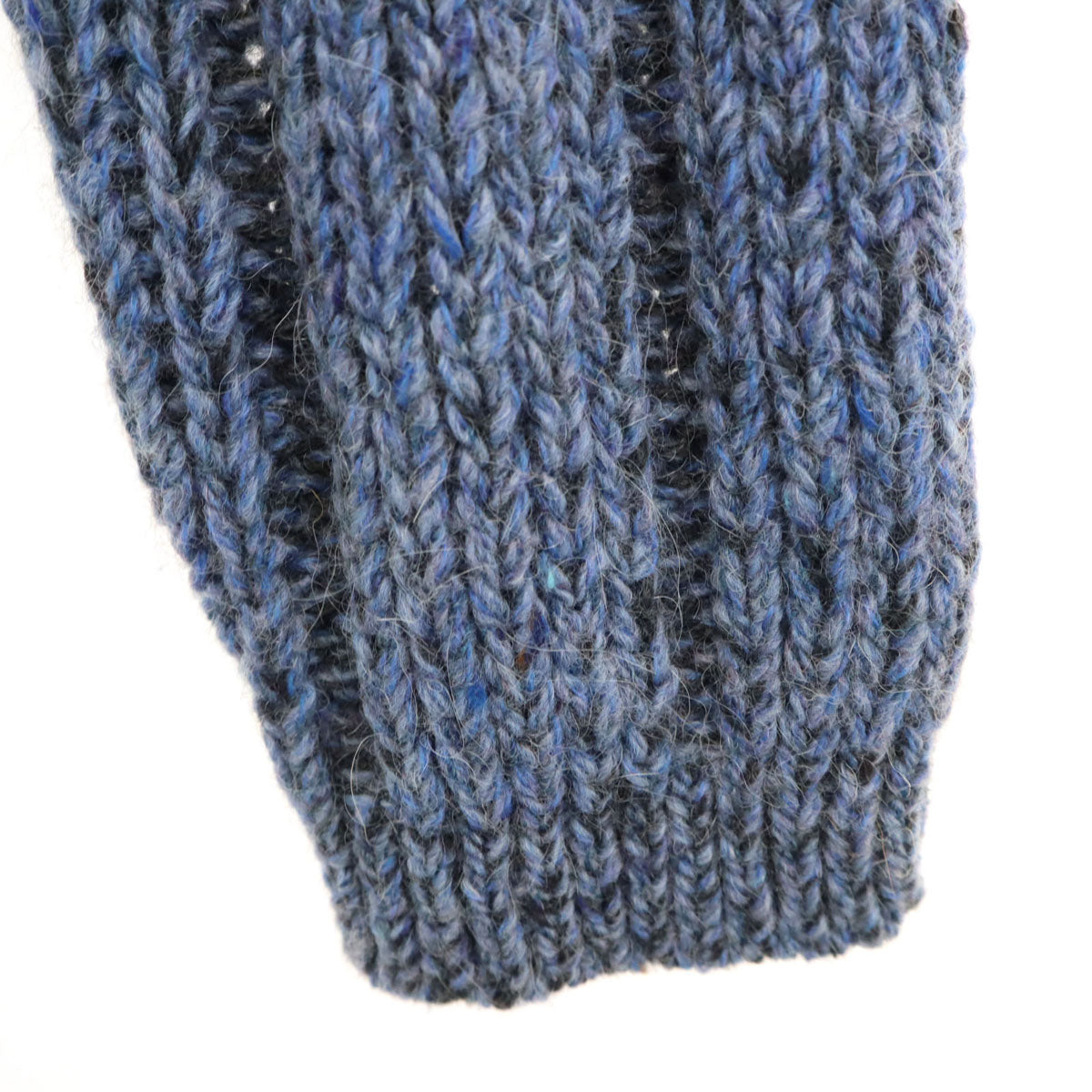 ARMANI JEANS アルマーニジーンズ 90s ウールブレンド オールド 長袖 Vネック ニット S ブルー系 セーター レディース