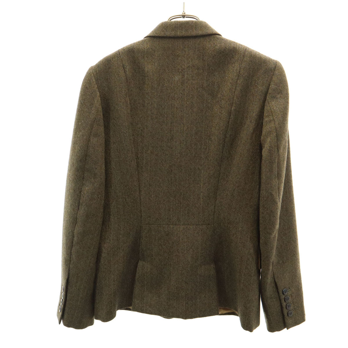 GUCCI グッチ イタリア製 ウール テーラードジャケット 44 ブラウン系 レディース