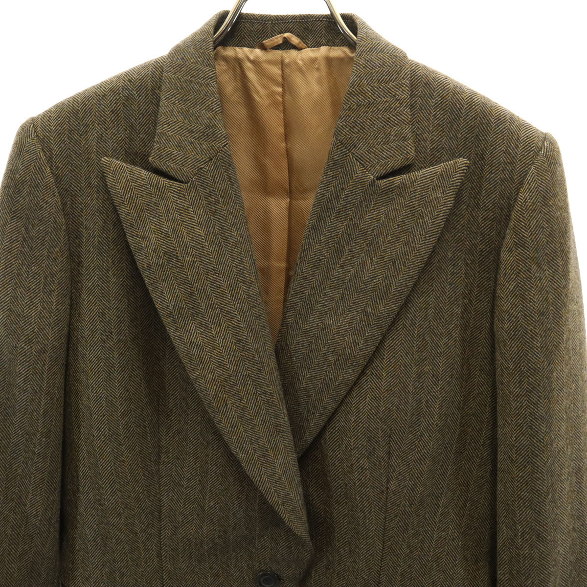 GUCCI グッチ イタリア製 ウール テーラードジャケット 44 ブラウン系 レディース