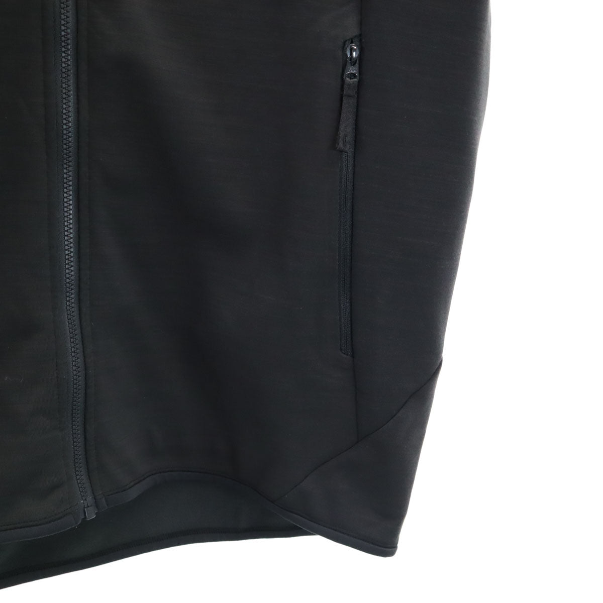 ARC'TERYX アークテリクス 長袖 ジップパーカー M チャコールグレー KYANITE AR TECH WOOL HOODY 裏フリース アウトドア メンズ