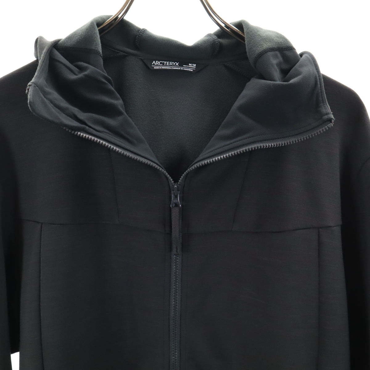 ARC'TERYX アークテリクス 長袖 ジップパーカー M チャコールグレー KYANITE AR TECH WOOL HOODY 裏フリース アウトドア メンズ