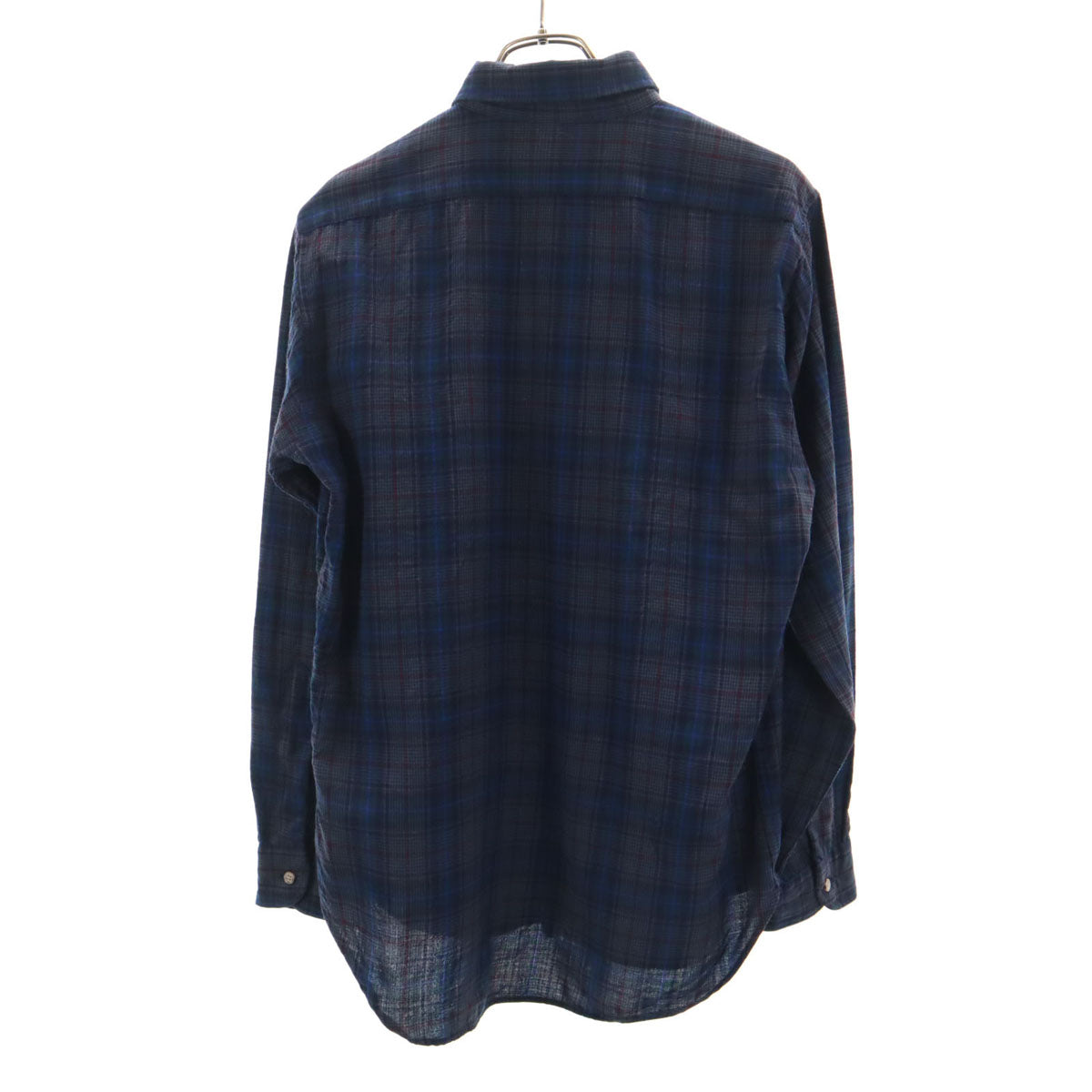 PENDLETON ペンドルトン 70s ヴィンテージ USA製 チェック柄 長袖 ボタンダウンシャツ M チャコールグレー メンズ