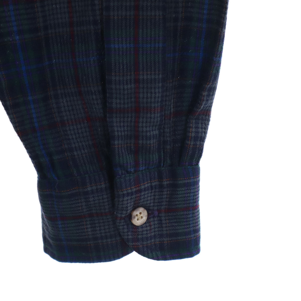 PENDLETON ペンドルトン 70s ヴィンテージ USA製 チェック柄 長袖 ボタンダウンシャツ M チャコールグレー メンズ