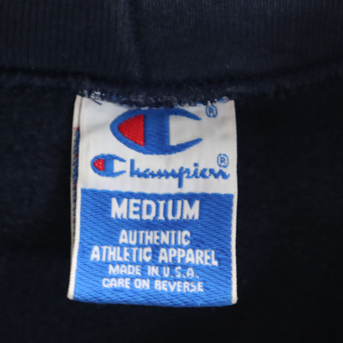 Champion チャンピオン 90s USA製 オールド 長袖 スウェットパーカー M ネイビー メンズ