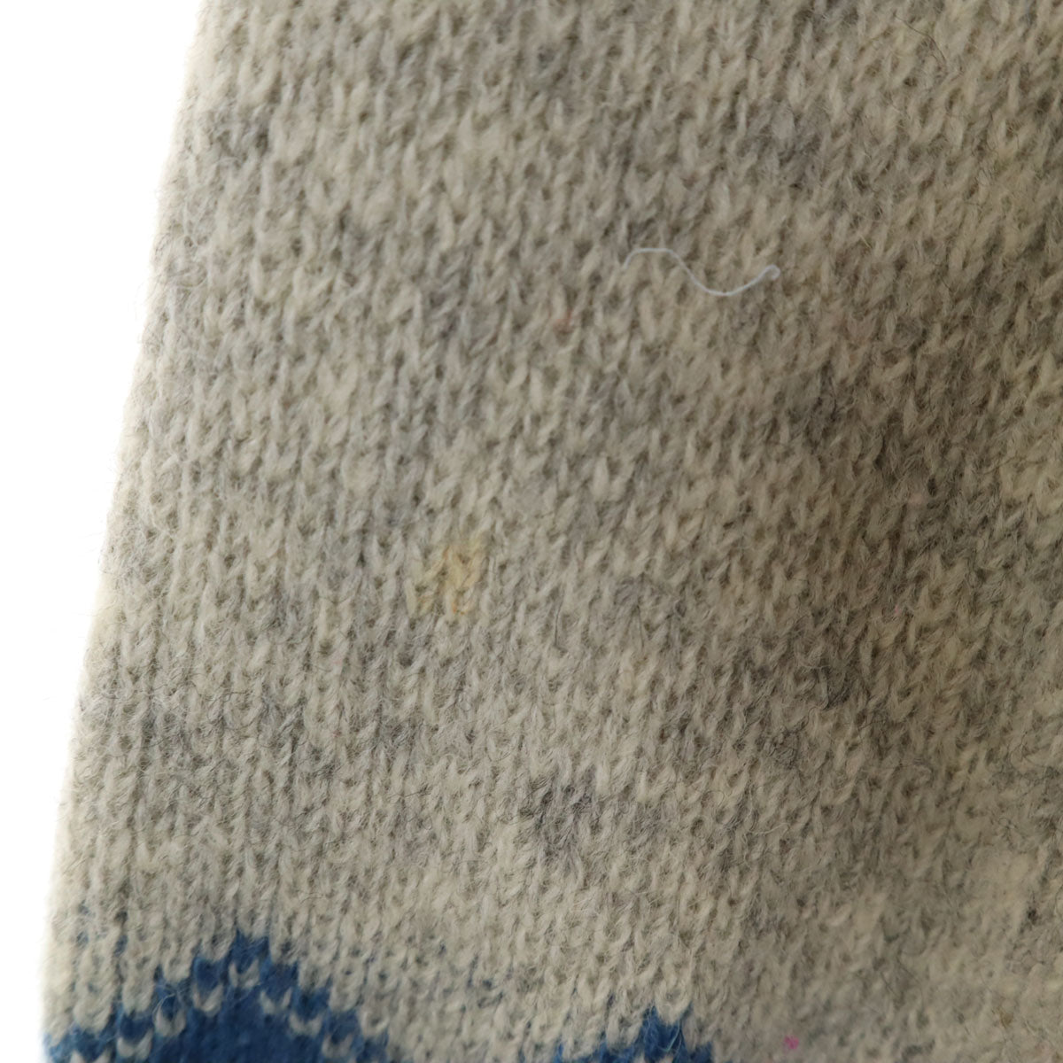 SCAN ALP スキャンアルプ 80s ニュージーランド製 ヴィンテージ 長袖 チロリアン ニットカーディガン 16 ブルー系 レディース