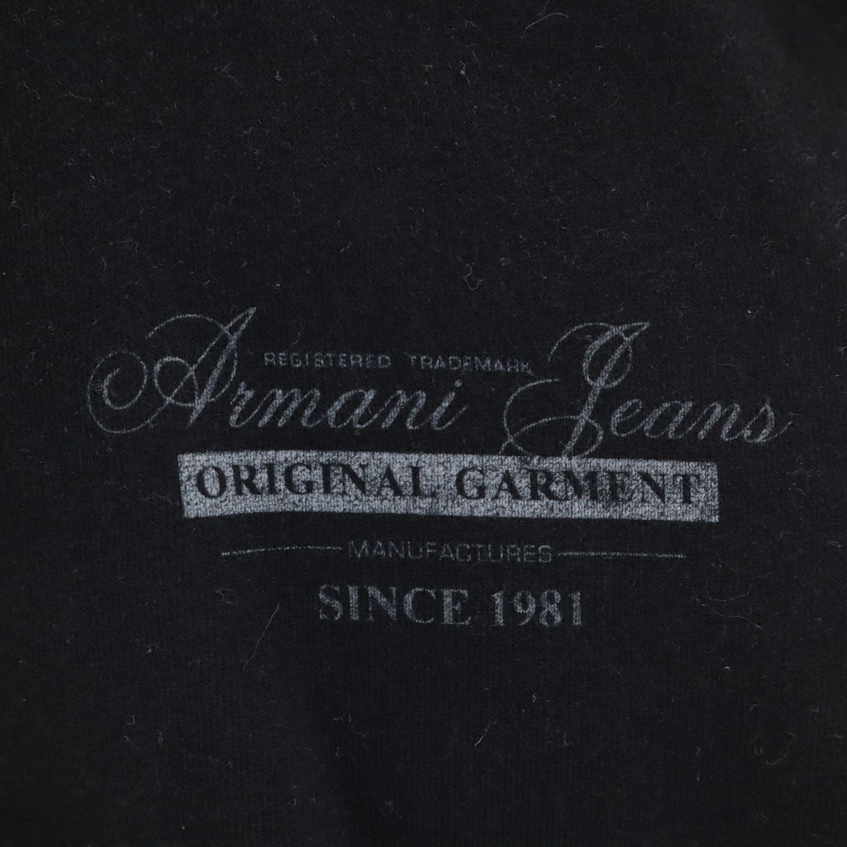 ARMANI JEANS アルマーニジーンズ 長袖 ジップパーカー S ブラック メンズ