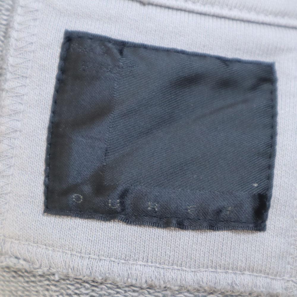 OURET オーレット 日本製 長袖 ジップパーカー グレー スウェット メンズ