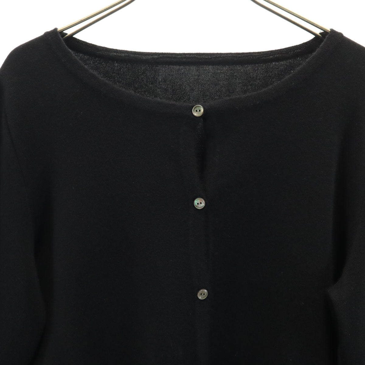 FOXEY フォクシー 日本製 カシミヤブレンド 長袖 ニットカーディガン 42 ブラック レディース