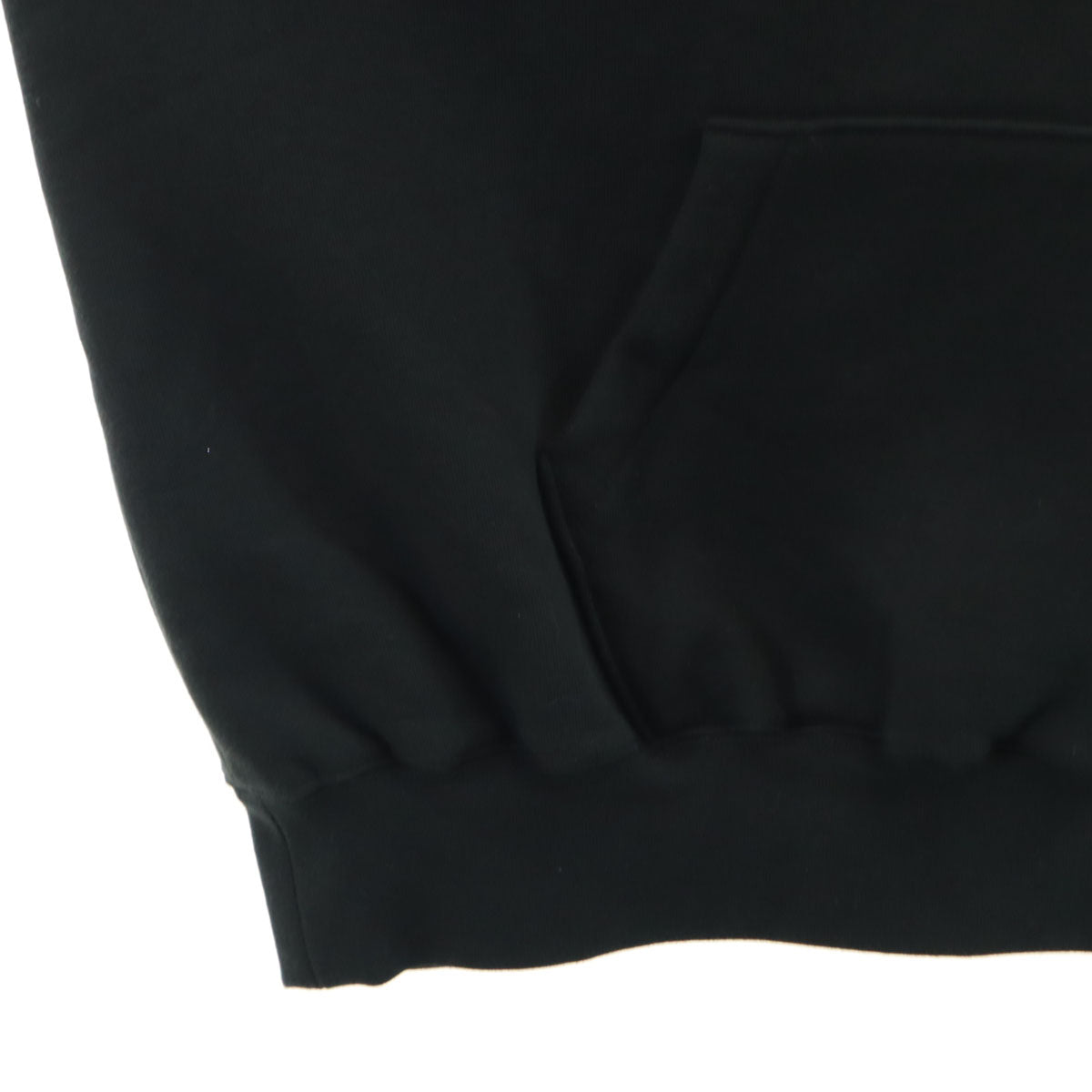 未使用 ESSENTIALS エッセンシャルズ バックロゴ 長袖 スウェットパーカー S ブラック 裏起毛 メンズ