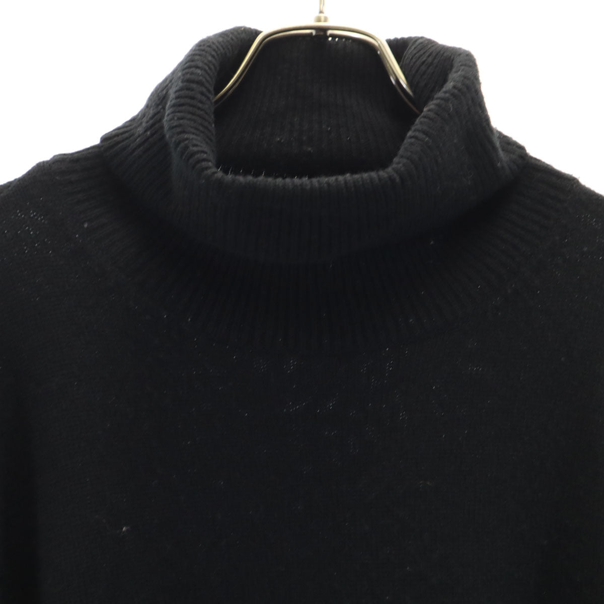 FOXEY NEW YORK フォクシーニューヨーク 日本製 カシミヤブレンド 長袖 チュニック丈 タートルネック セーター 40 ブラック ニット レディース