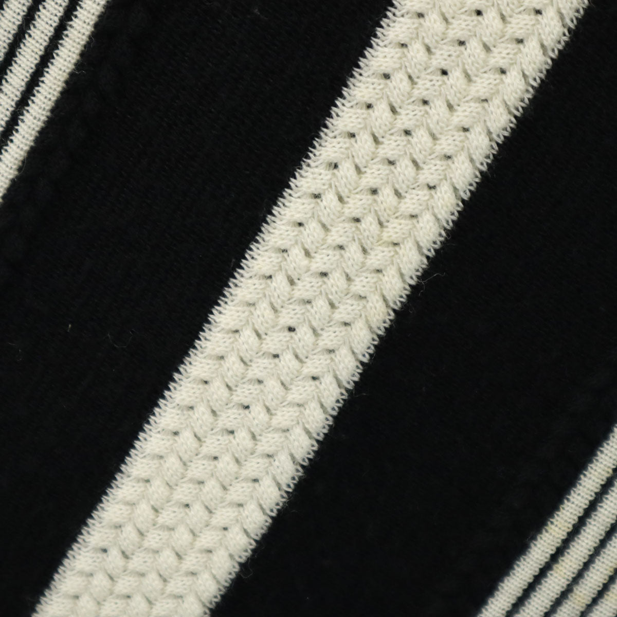 80s 90s オールド 斜ストライプ柄 長袖 セーター LL ブラック ニット メンズ