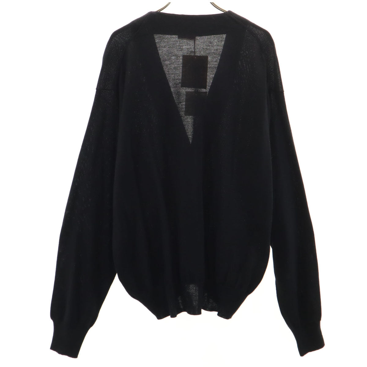 未使用 STUDIO 0001 by FERRE ジャンフランコ フェレ ストゥディオ イタリア製 長袖 ニットカーディガン M ブラック メンズ