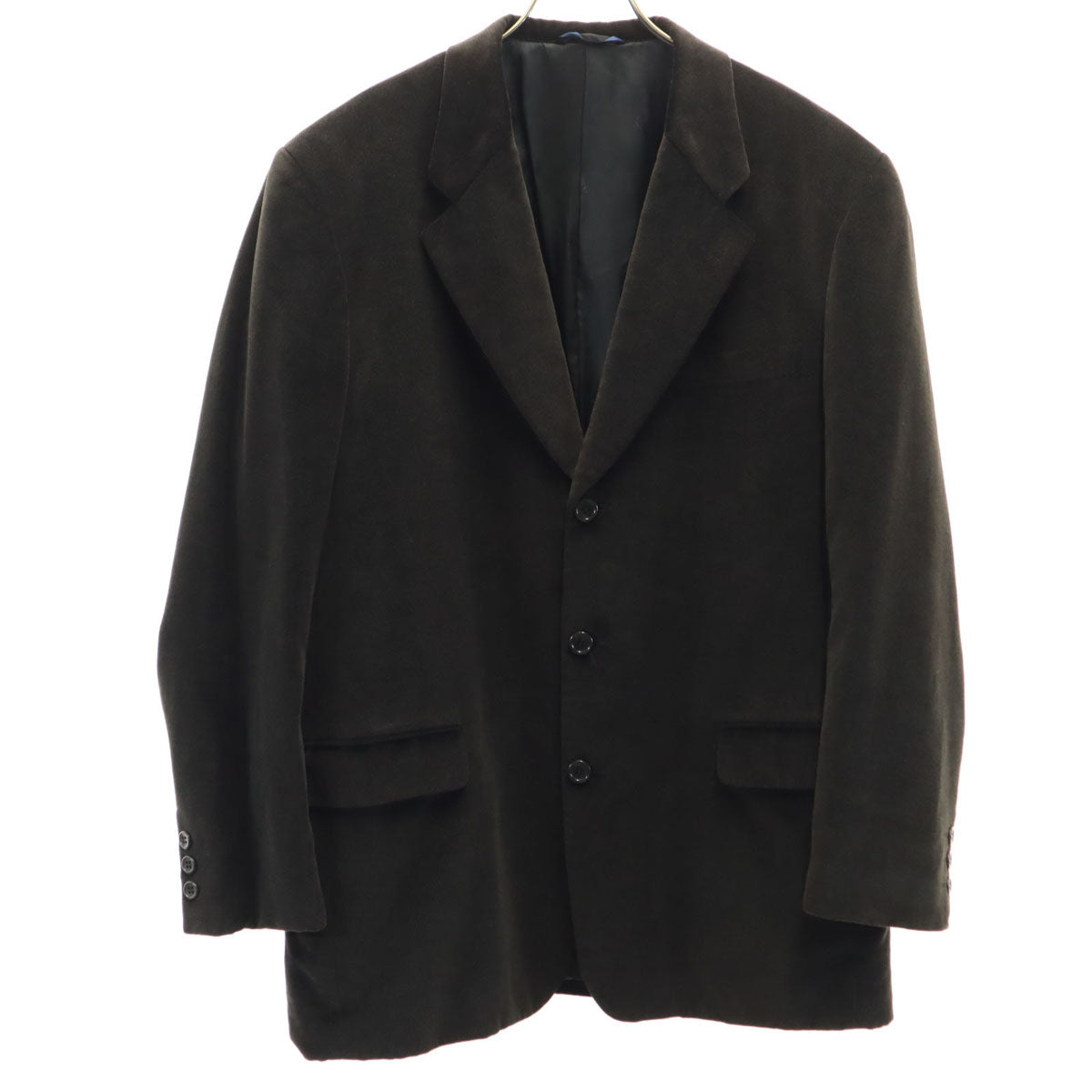 Christian Dior MONSIEUR クリスチャンディオール ムッシュ 90s オールド ベロア テーラードジャケット L ダークブラウン メンズ